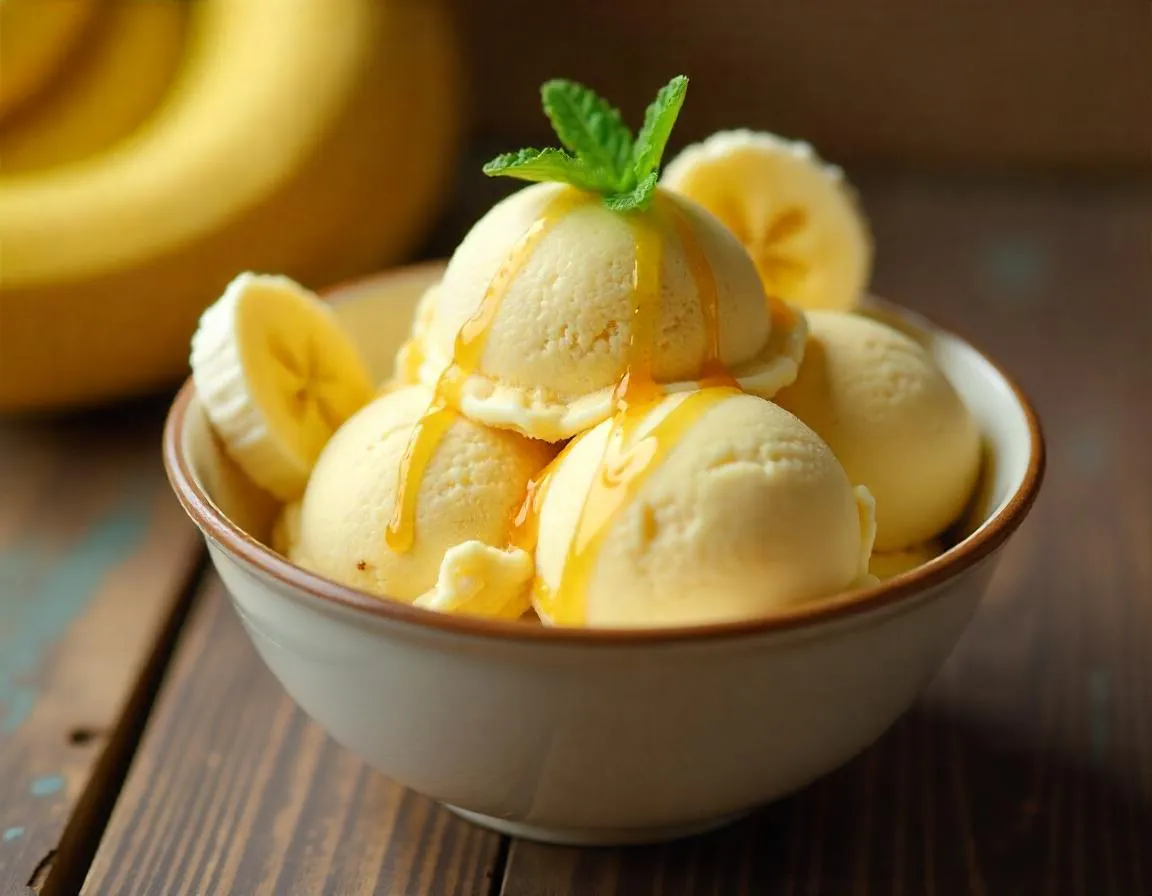 3 Ingredients Banana Ice Cream