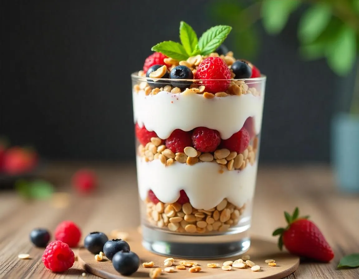8 Ingredient Sugar Free Granola Parfait