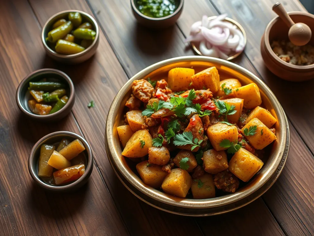 Achari Aloo Parwal Sabzi