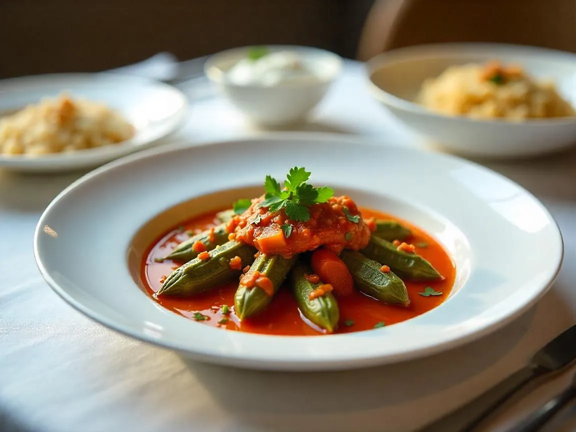 Ajwain Tomato Bhindi