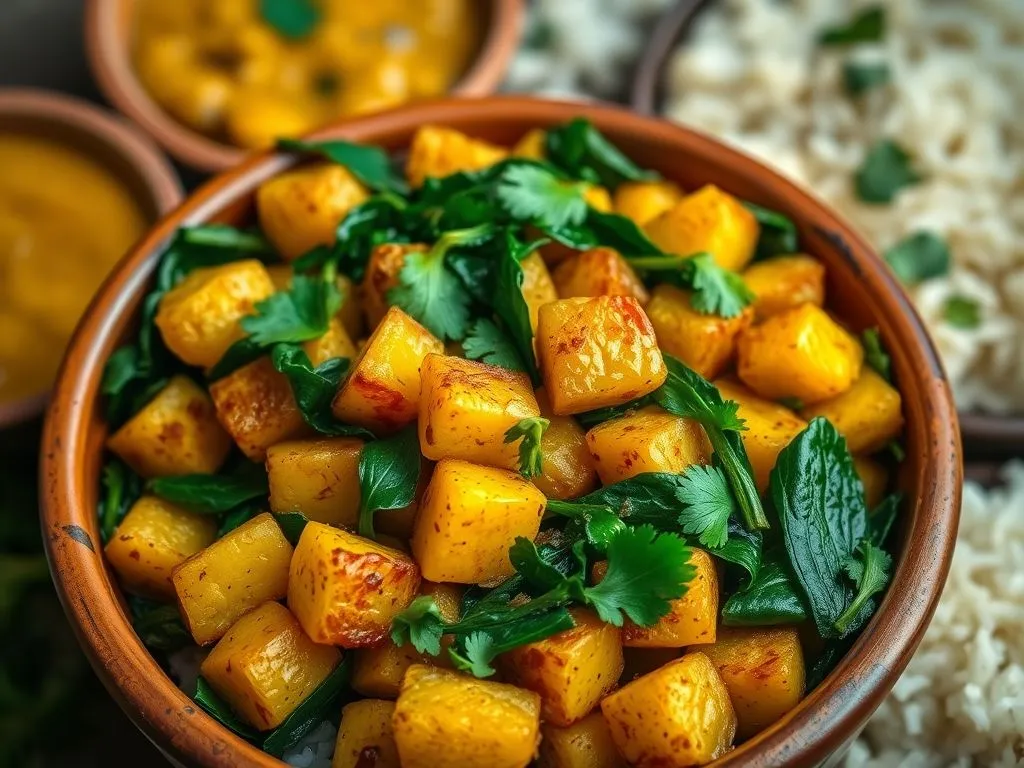 Aloo Palak Dry