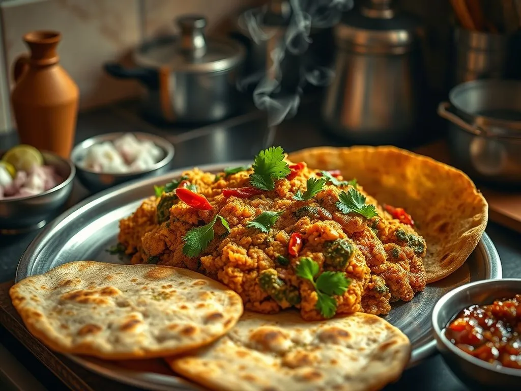 Anda Bhurji Roti