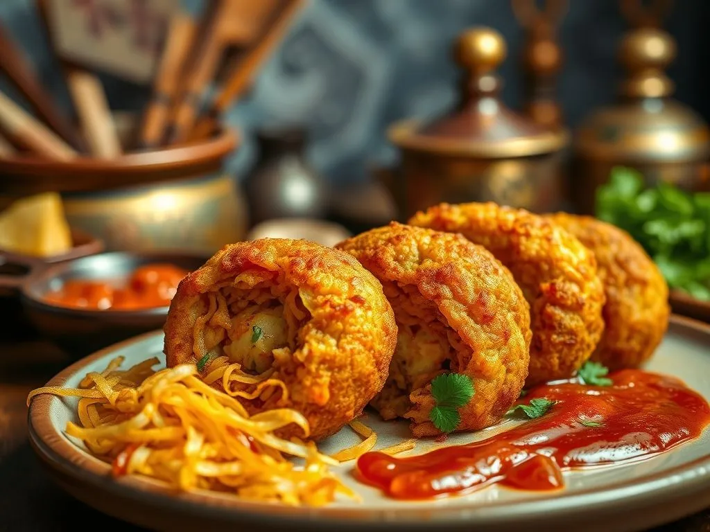 Anda Chowmein Cutlet