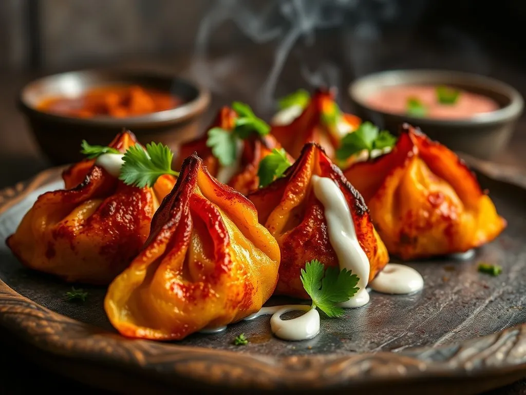 Anda Tandoori Momos