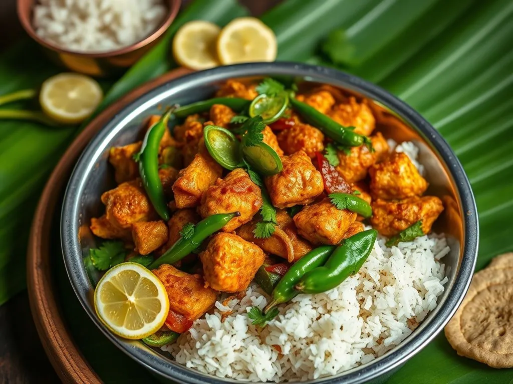 Andhra Style Green Chilli Chicken