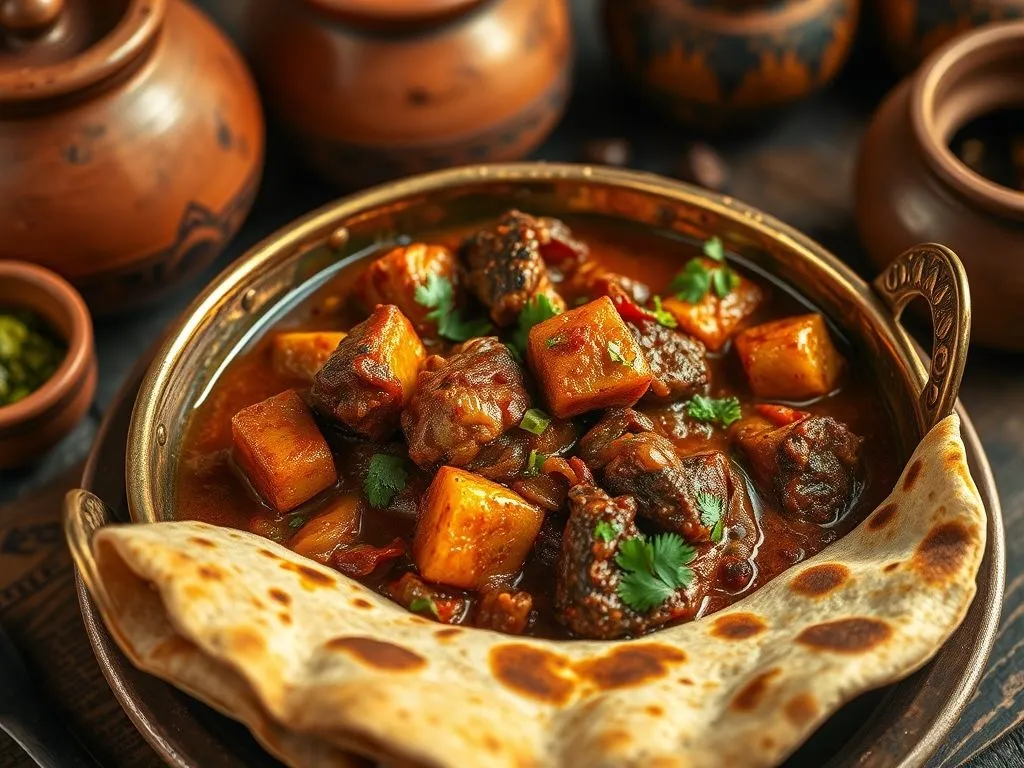 Arbi Gosht Masala