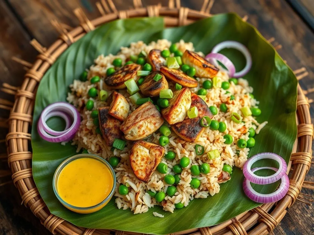 Assamese Fish Fried Rice