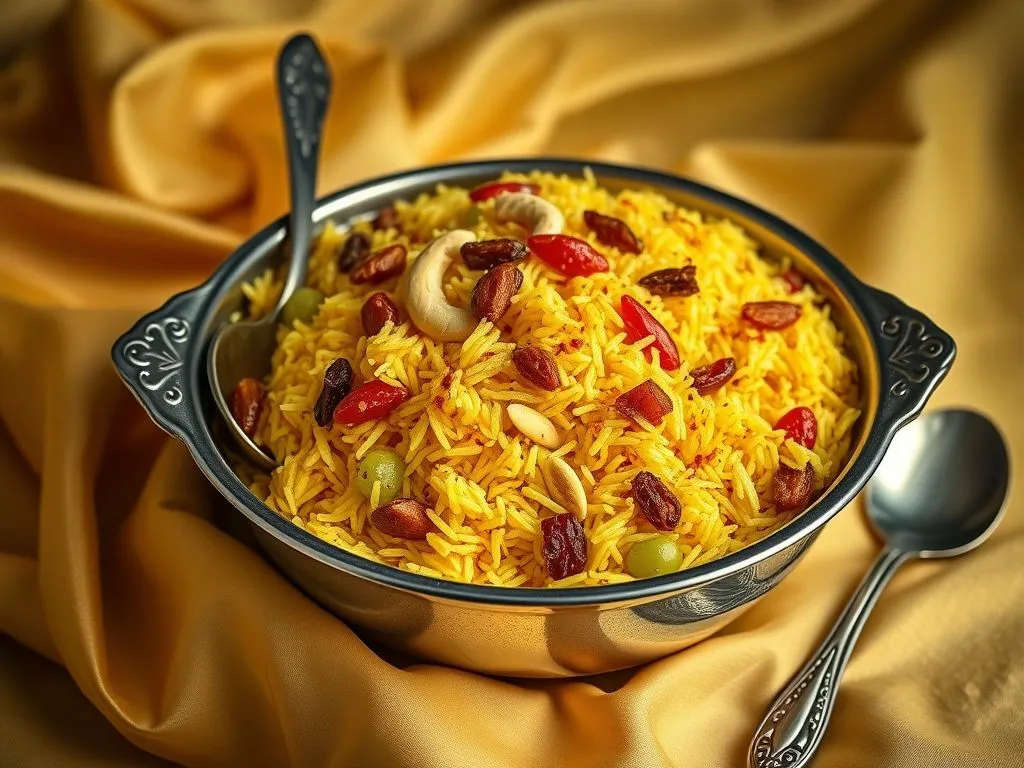 Awadhi Style Zarda Pulao