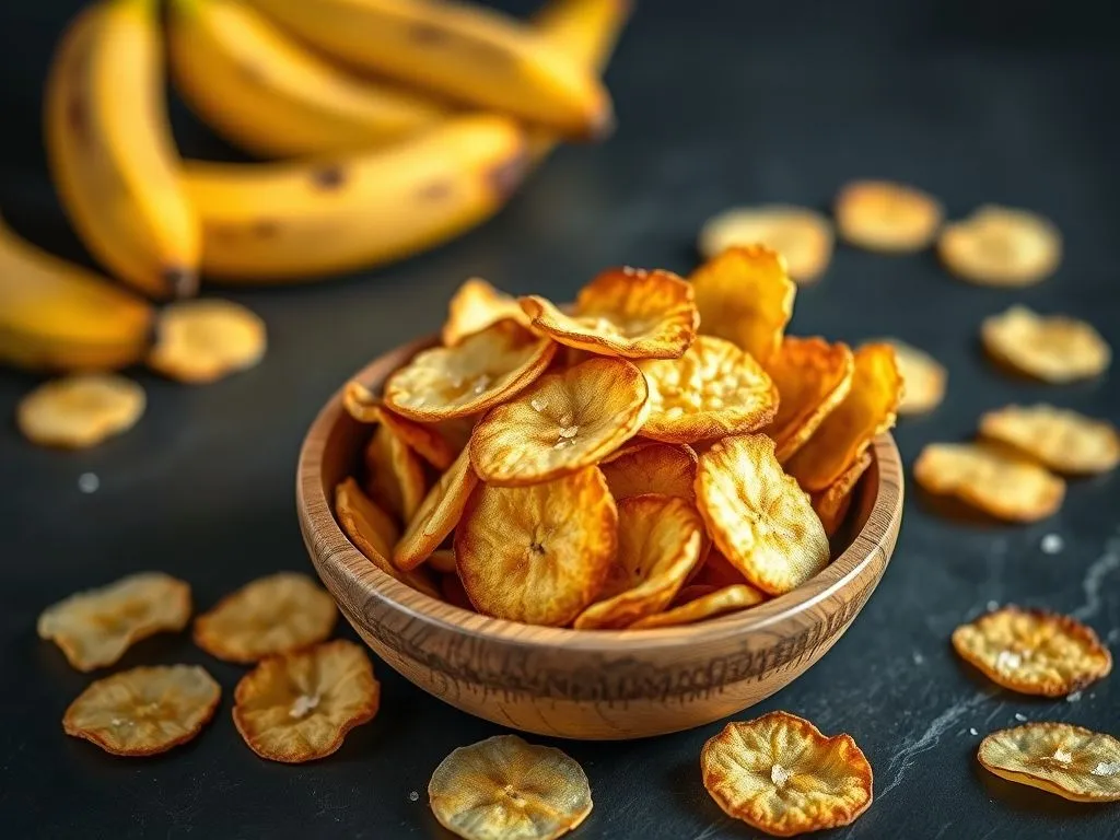 Baked Banana Chips