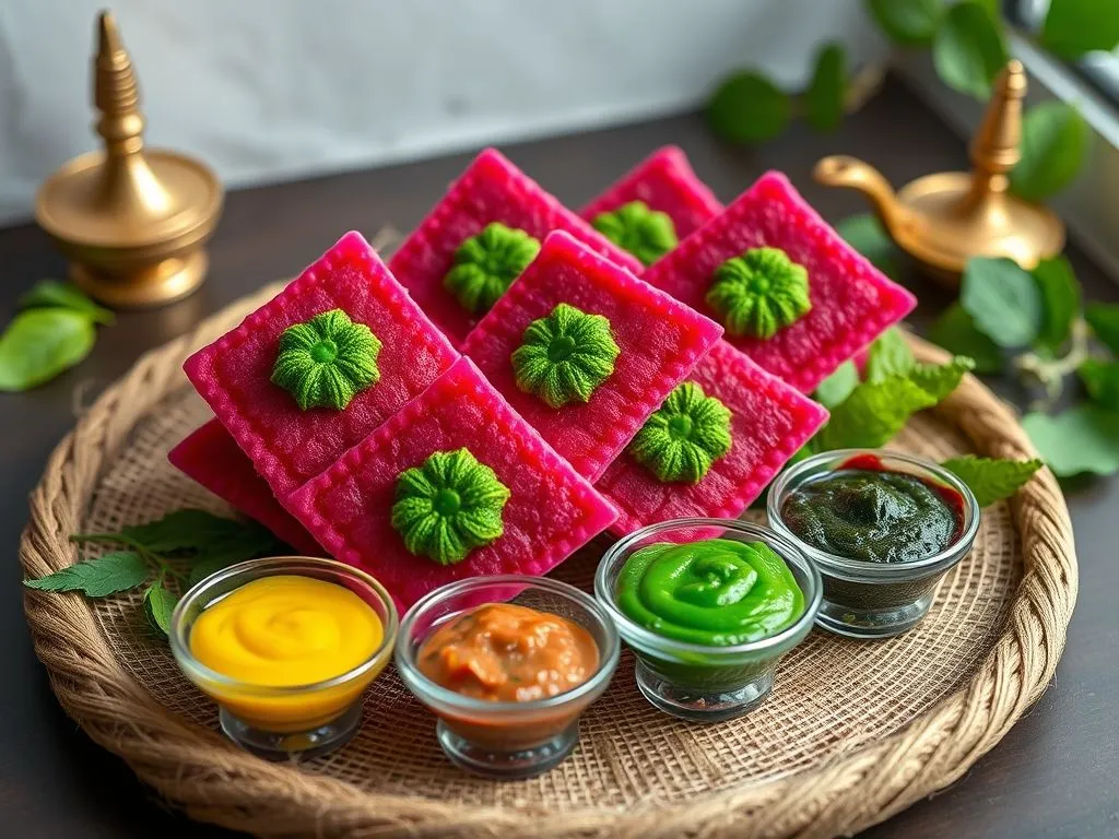 Beetroot & Spinach Nimki