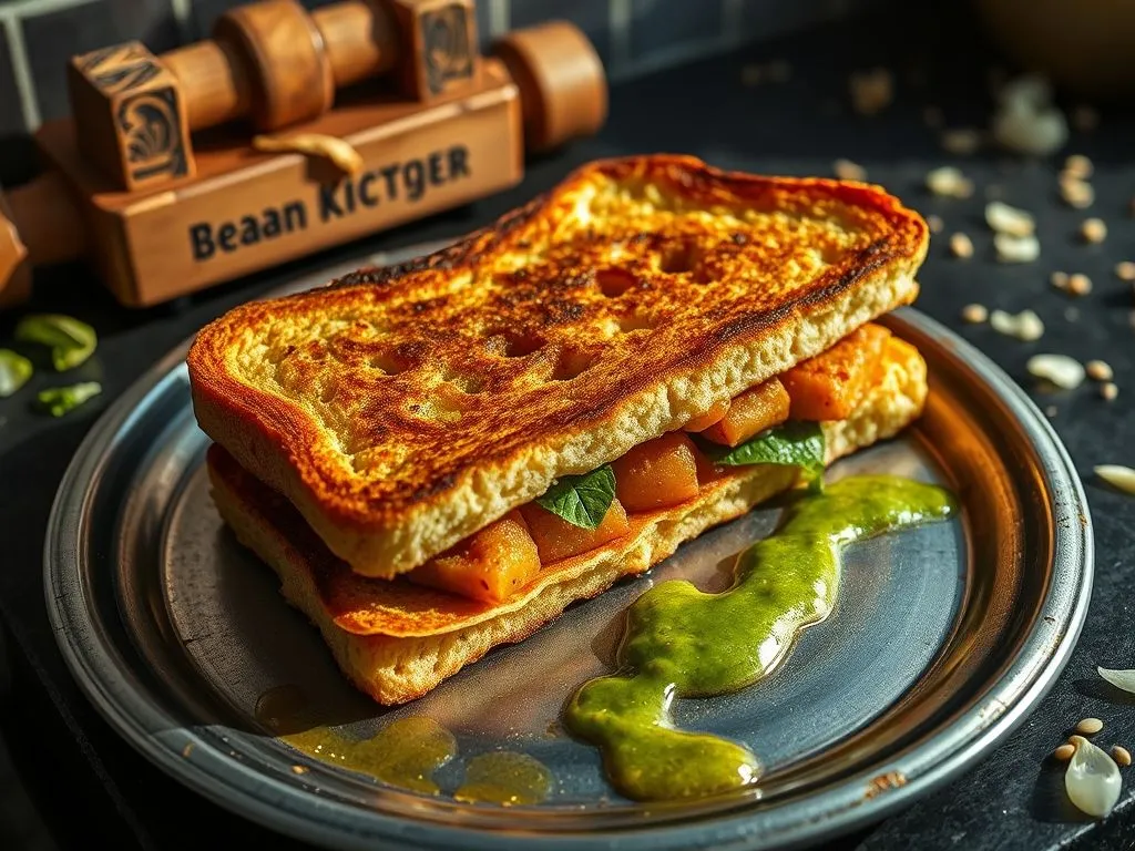 Besan Toast Sandwich