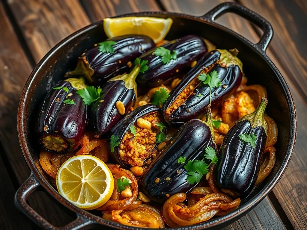 Bharwa Baingan and Onion Vegetable