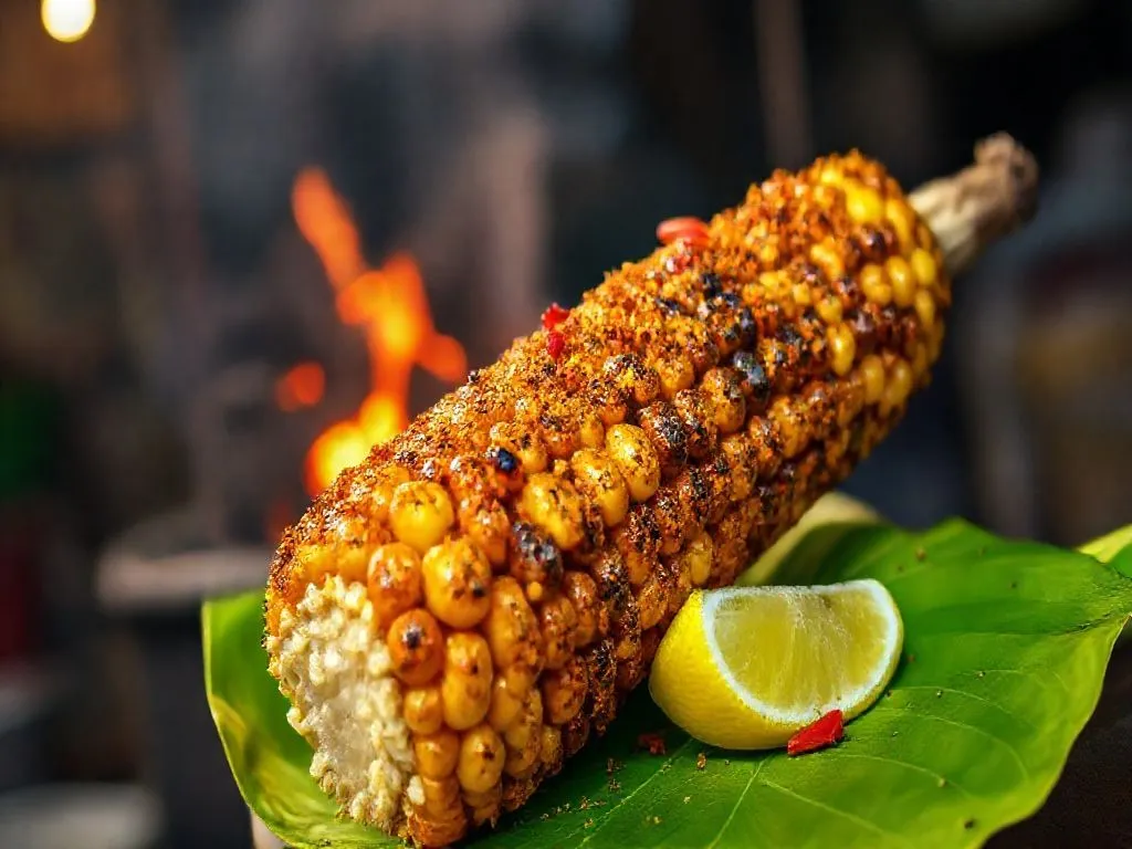 Bhutte Ka Chaat (corn cob masala)