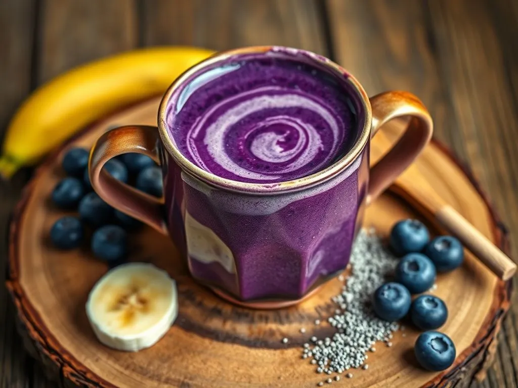 Blueberry Chia Banana Smoothie