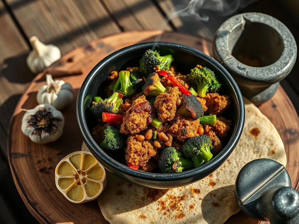 Broccoli & Bell Pepper Zunka