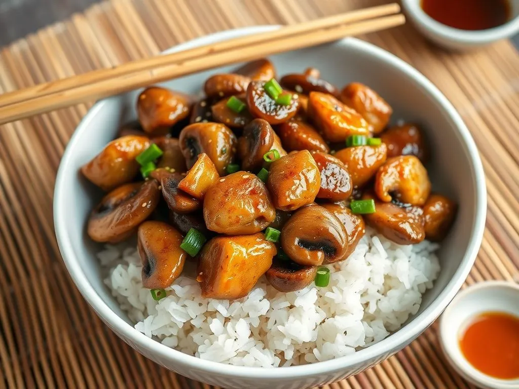 Cantonese Chicken With Mushrooms