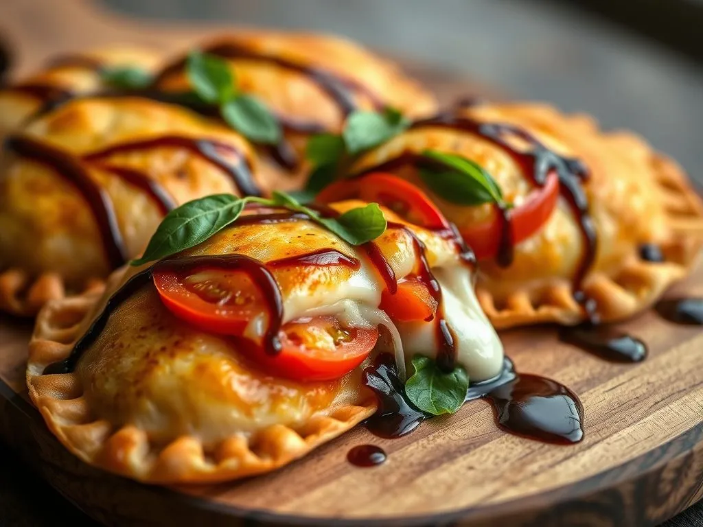 Caprese Empanada With Tomato Basil And Mozzarella
