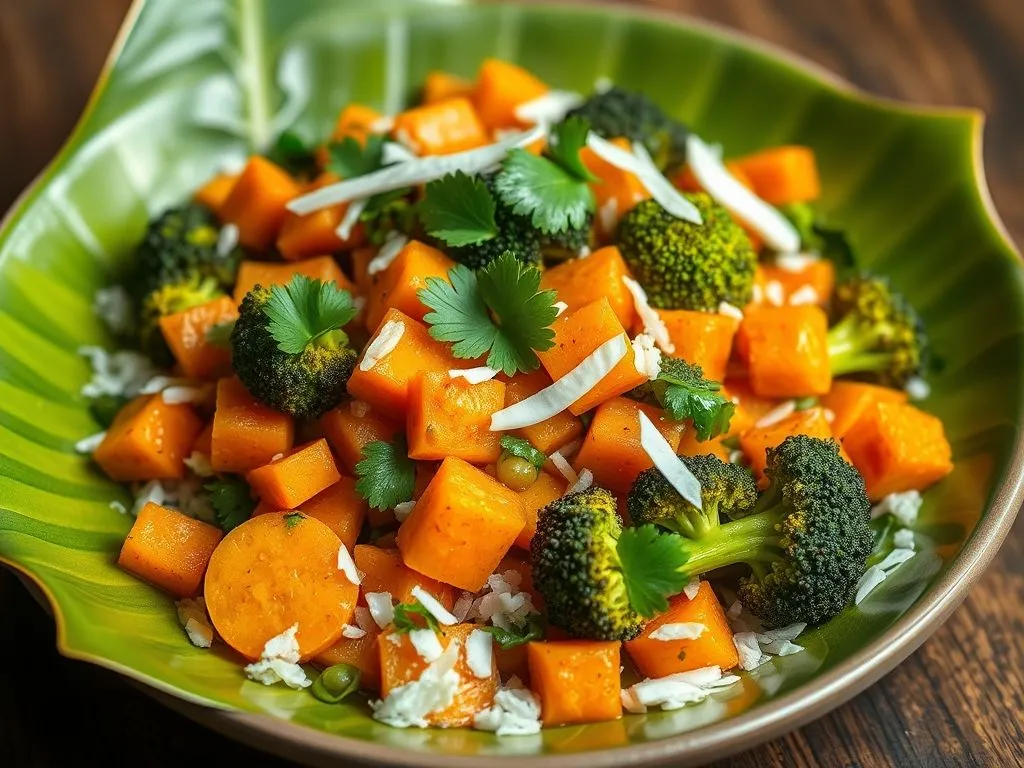 Carrot And Broccoli Poriyal
