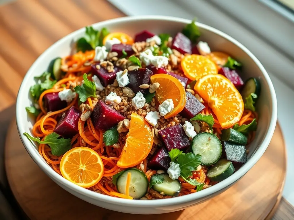 Carrot Beet Amaranth Super Salad