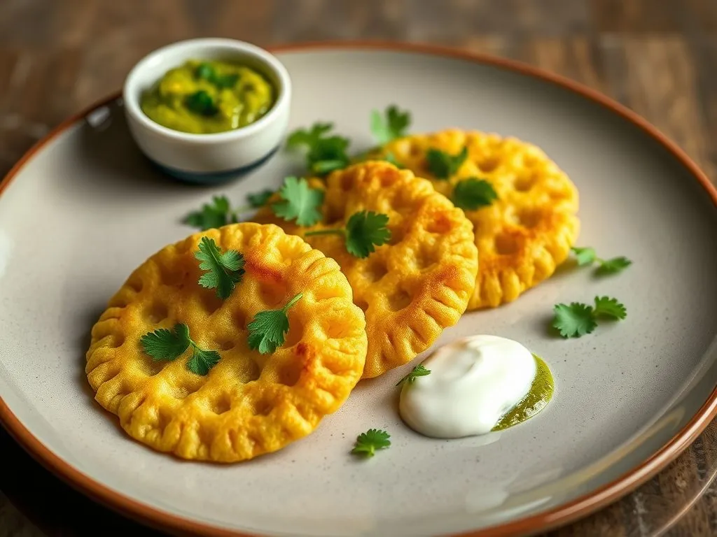 Cauliflower Greens and Besan Muthia