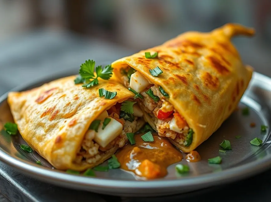 Cheela with Stuffing