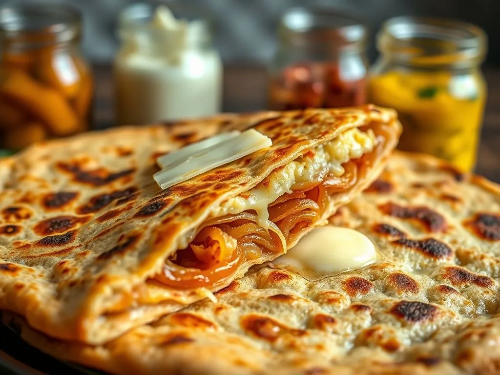 Cheese Onion Paratha