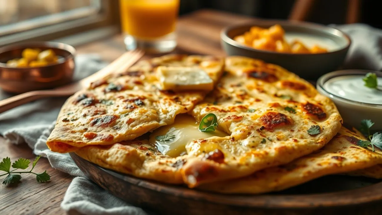 Cheese Stuffed Parantha