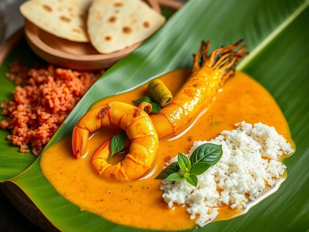 Chemmeen Muringakka Curry