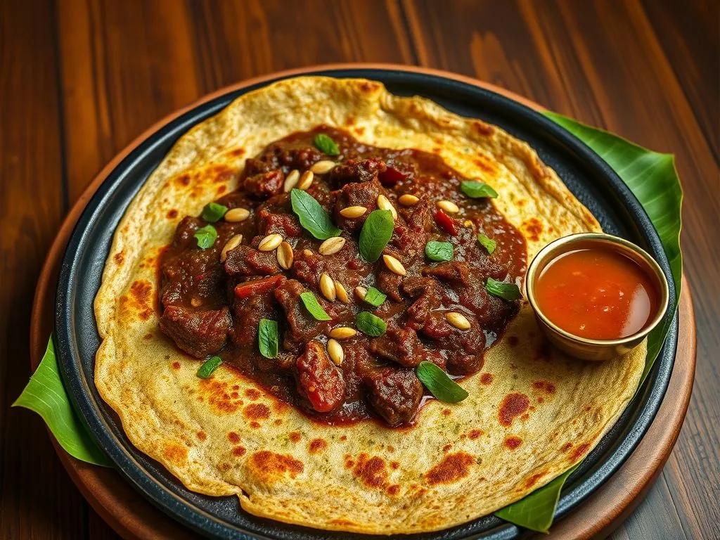 Chettinad Kari Dosa