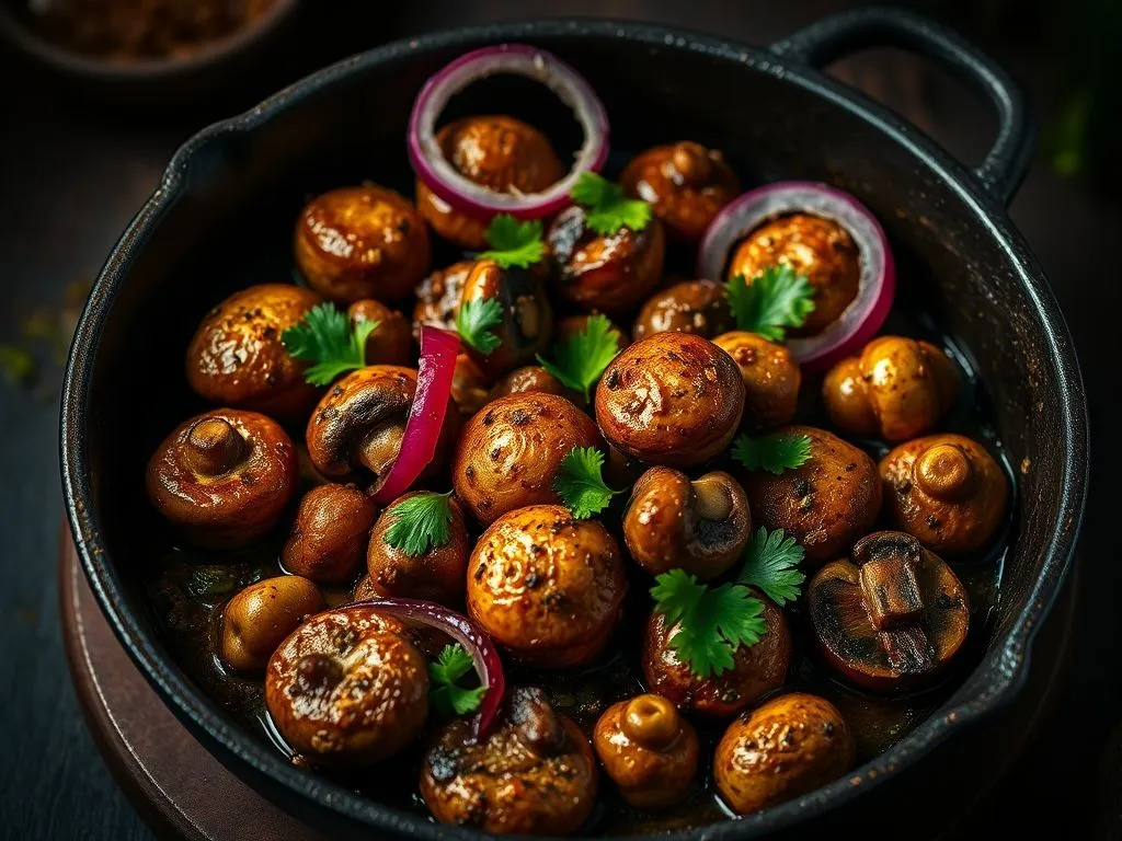 Chettinad Style Pepper Mushroom