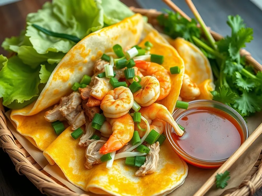 Chicken And Shrimp Banh Xeo