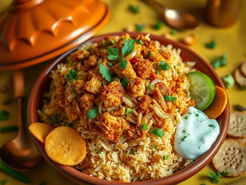 Chicken Keema Biryani