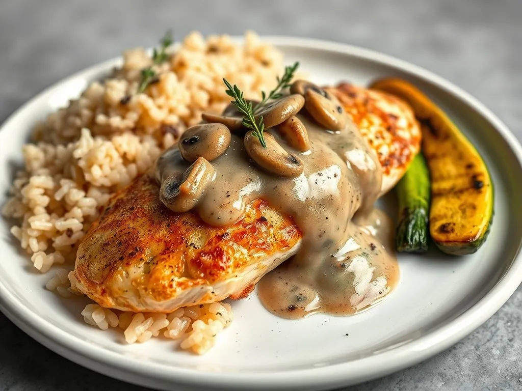 Chicken With Mushroom Sauce