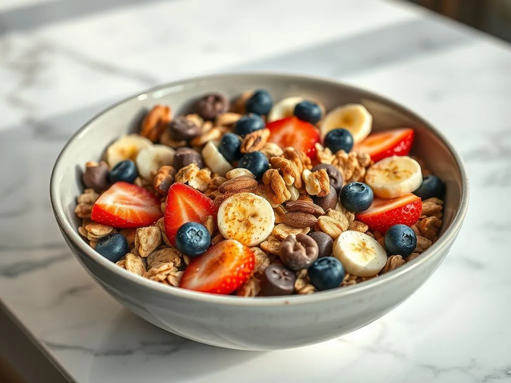 Chocolate Chip Oat Bran Cereal With Fruits & Nuts