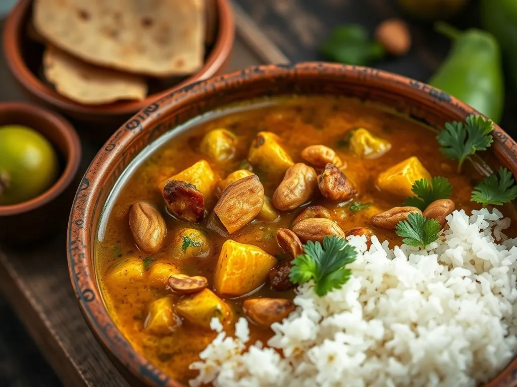 Chow Chow Verkadalai Masala Curry