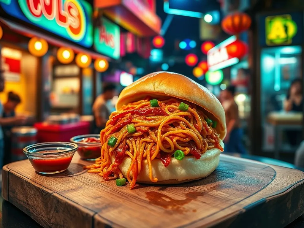 Chowmein Burger