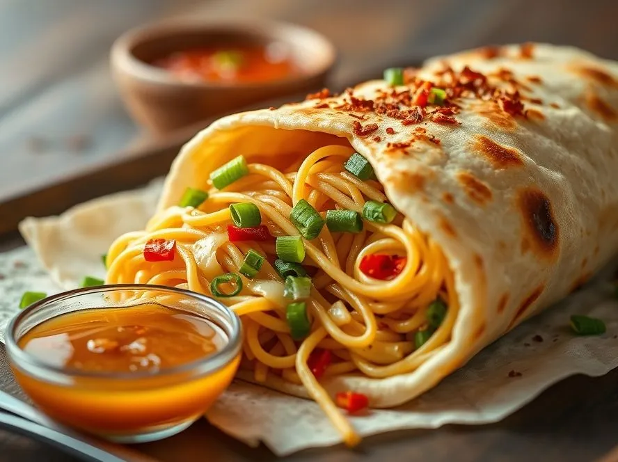 Chowmein Cheese Roll