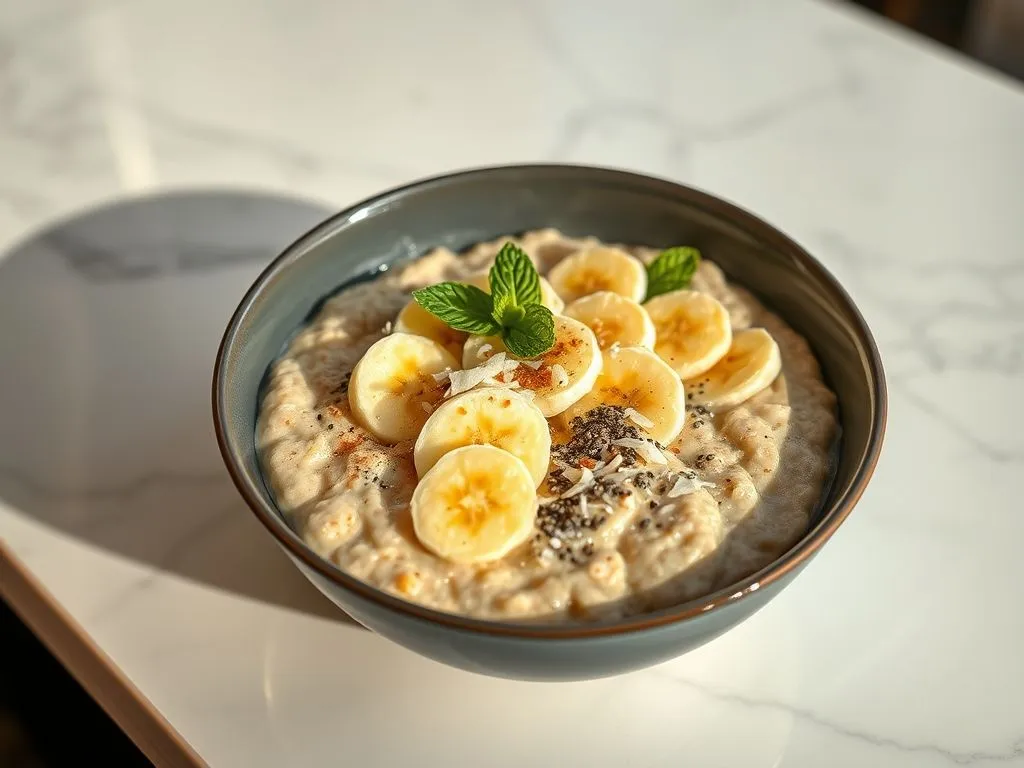 Coconut Banana Oatmeal Porridge