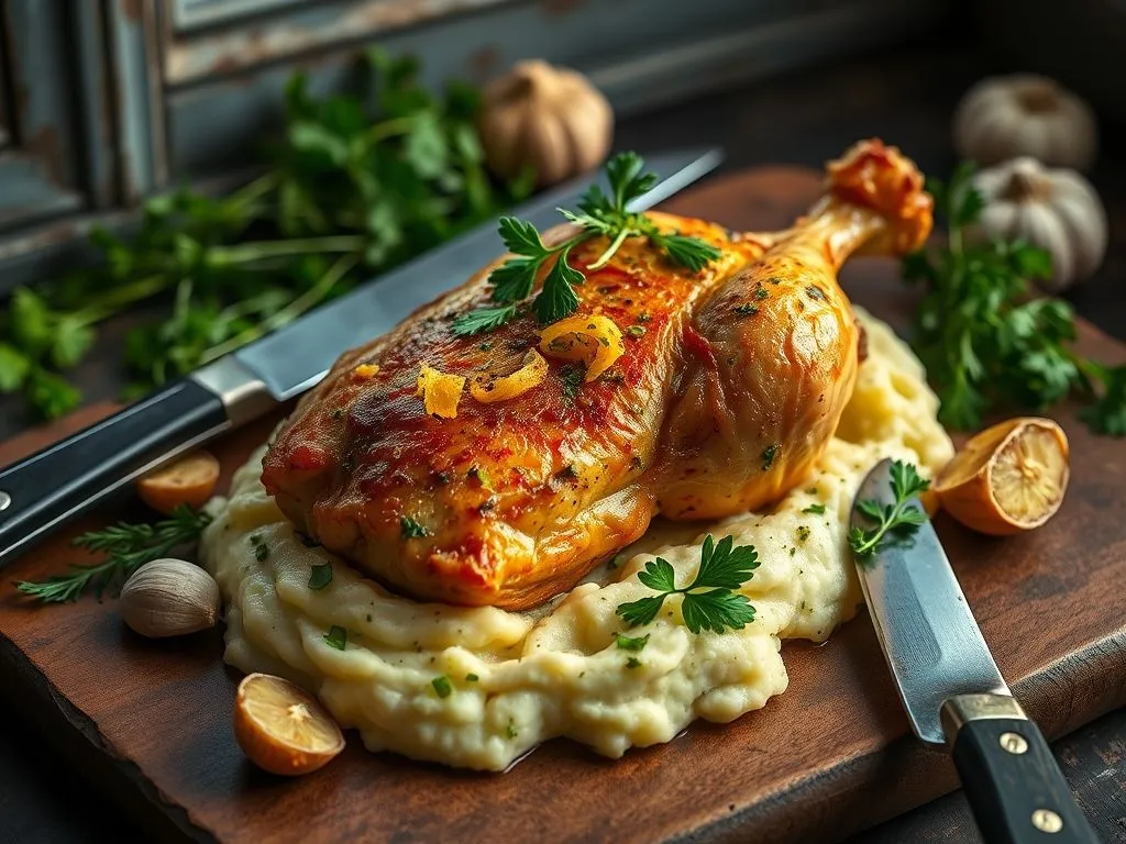 Coriander Garlic Baked Chicken