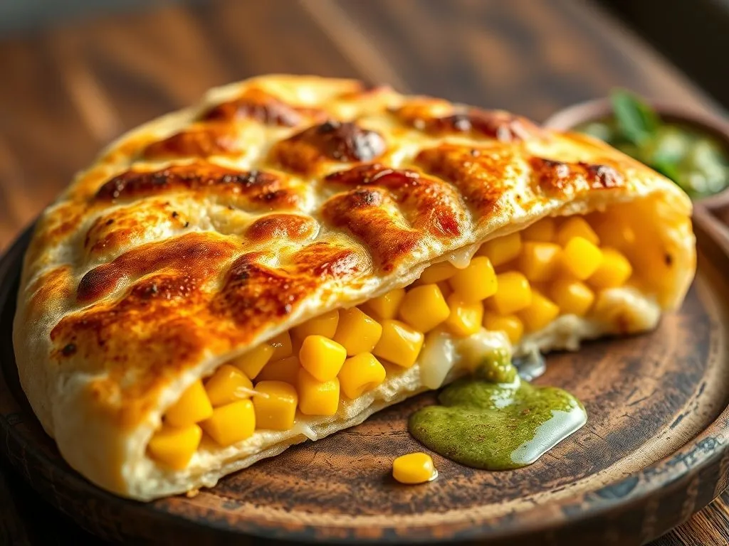 Corn Stuffed Naan