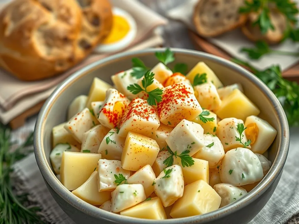 Creamy Potato Egg Salad with Herbs