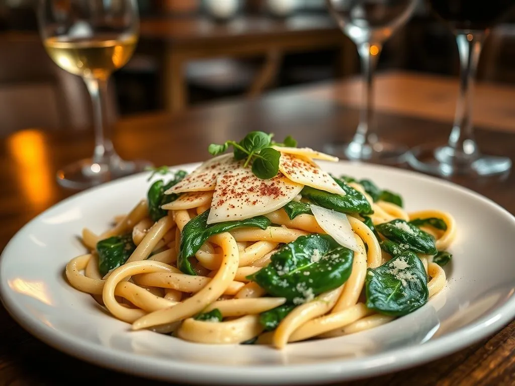 Creamy Spinach Basil Pasta