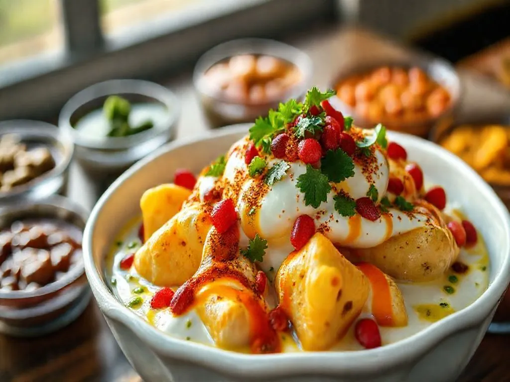 Dahi Gujiya Chaat