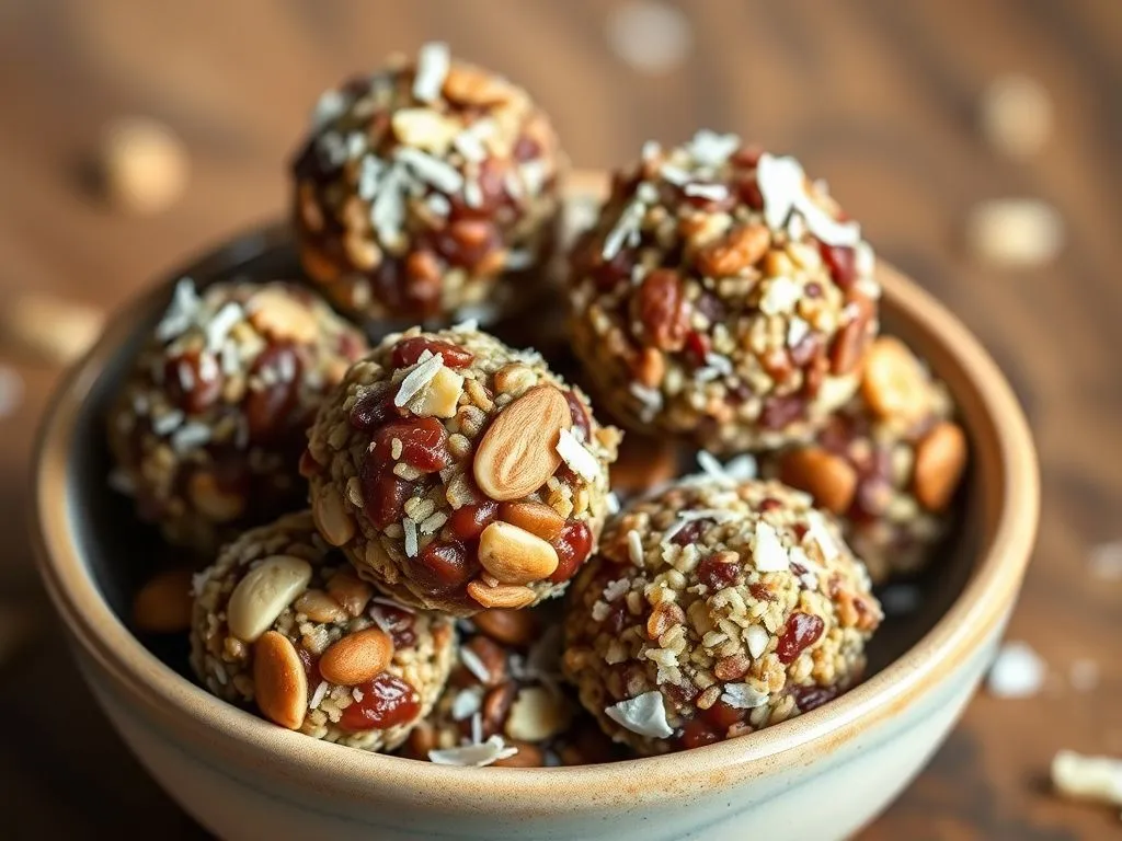 Date, Nuts And Quinoa Energy Bite