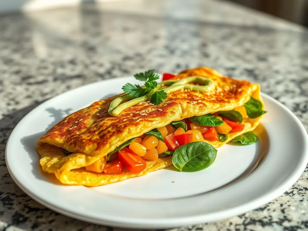 Delicious Vegan Chickpea Omelette