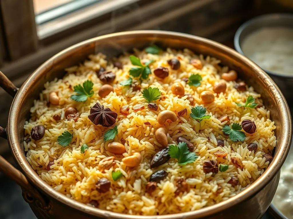 Dhaba Style Spicy Ghee Rice Made From Whole Spices