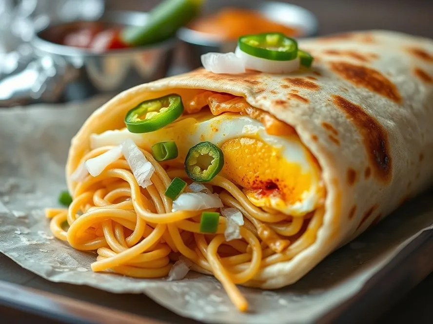 Egg Chowmein Roll