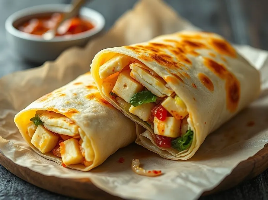 Egg Paneer Roll
