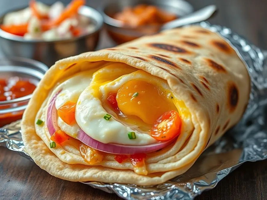 Egg Paratha Roll
