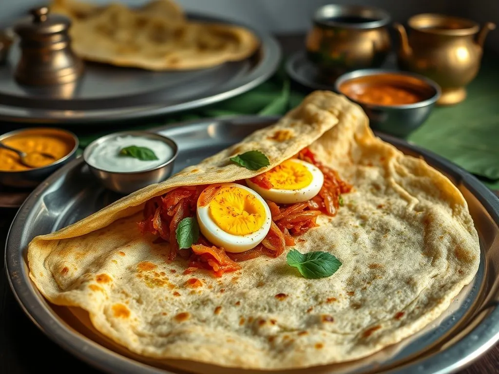 Egg Roast Masala Dosa